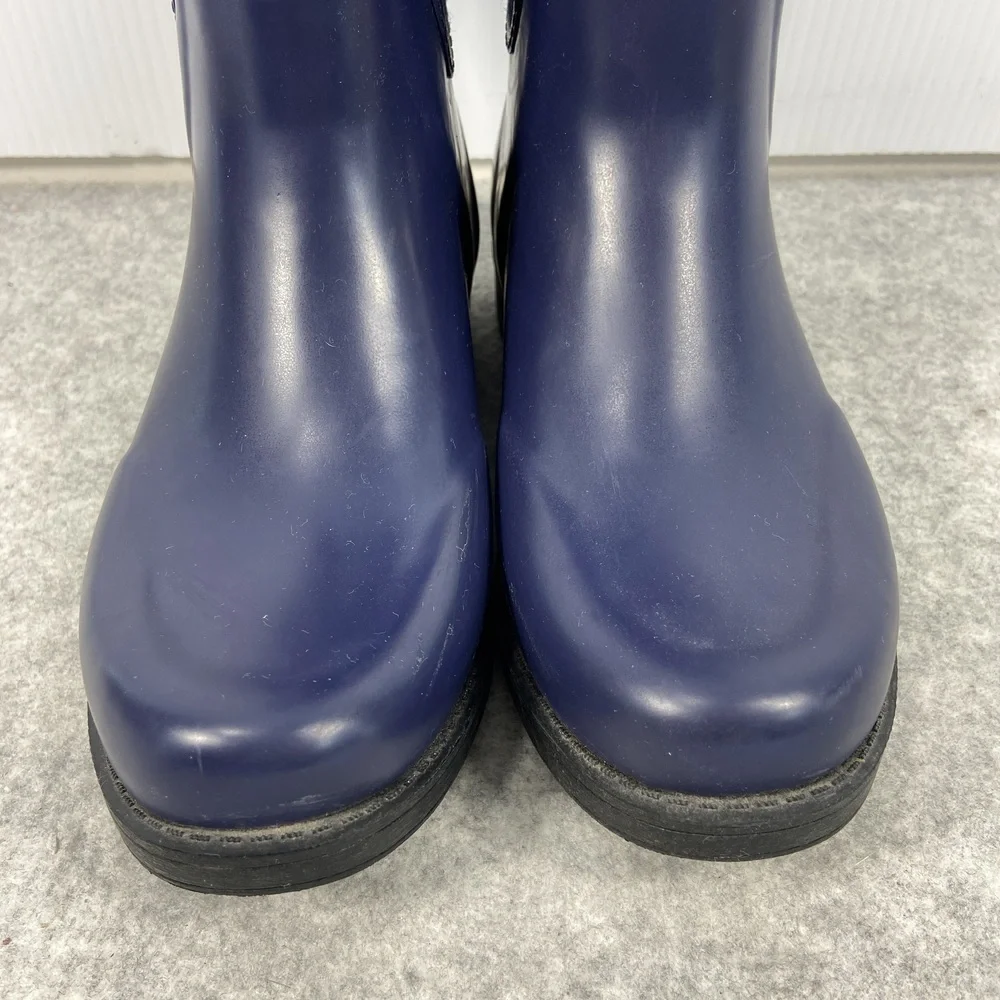 UGG Reignfall Tall Rain Boots‎ Knee High Pull On Navy Blue Womens Size 6